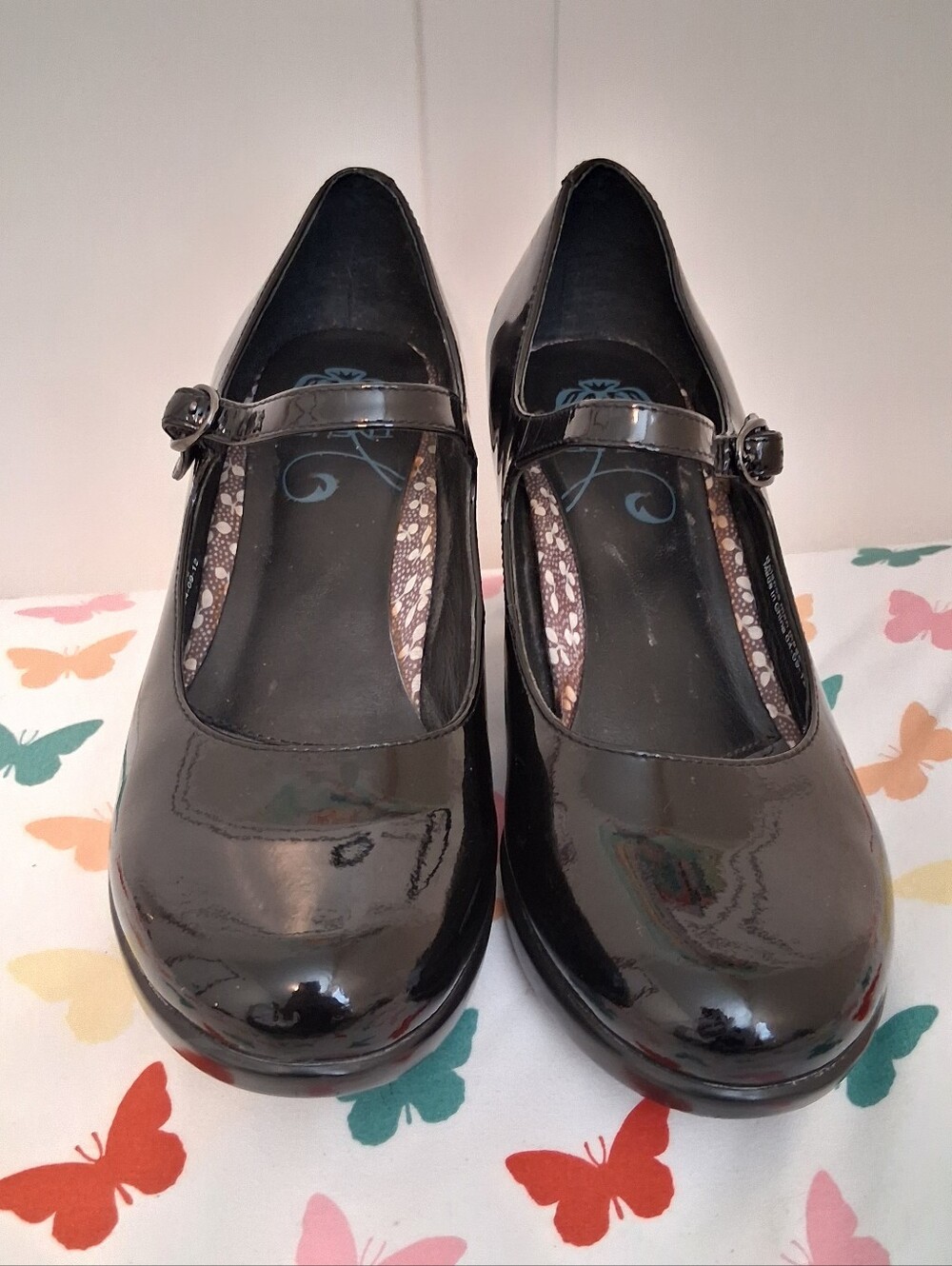 Dansko Black  Shoes Women Bett Patent Leather Uppers Mary Jane Heel Sz38